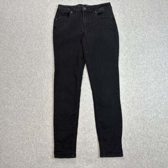 1822 Jeans Adriana Denim Skinny WMNS 6 Black Mid Rise CA5M1188A1 Ankle Street - Picture 1 of 11